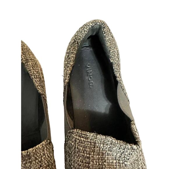 Vince Women's Gray Tweed Platform Slip-on Sneakers Shoes Size‎ 11M - Picture 5 of 10